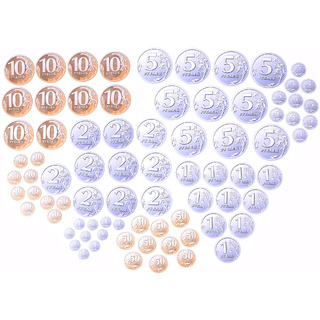 Набор магнитных карточек "Монеты"*