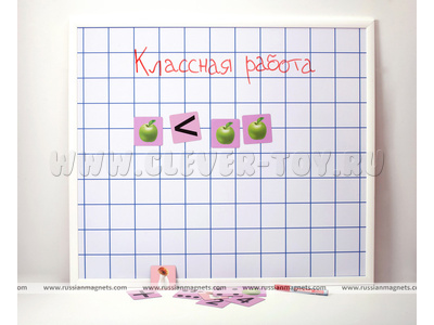 Магнитно-маркерная доска "Клетка" 86 х 75 см