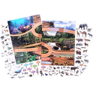 Магнитное развивающее пособие "Природный зоопарк"