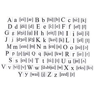 Набор магнитных карточек "Alphabet and transcription" (маленький размер)*