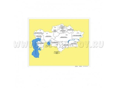 Контурная карта Казахстана