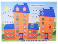Панно Город с буквами