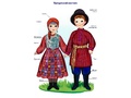 Россия - родина моя. Народы России. 10 демонстрационных картинок А4 с беседами (в папке)