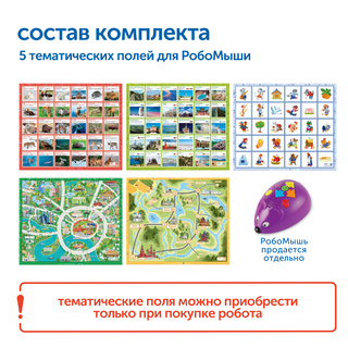 Комплект тематических полей "Чудеса России" для РобоМыши (5 эл)